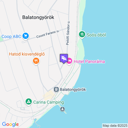 Hotel Panoráma Balatongyörök a térképen