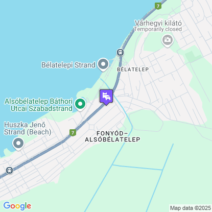 Napsugár Kemping és Panzió a térképen