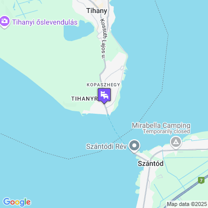 Tihany Yacht Club a térképen